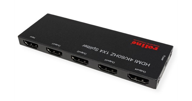 ROLINE HDMI Video-Splitter, Ultra Slim, 4fach