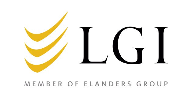 Az LGI cég logója, az Elanders Csoport tagja