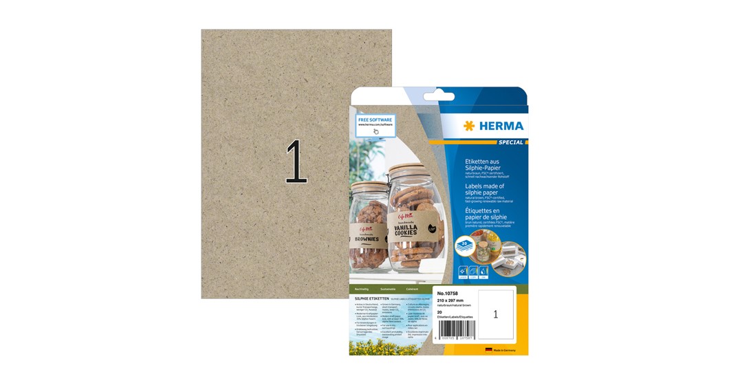 HERMA Etiketten aus Silphie-Papier