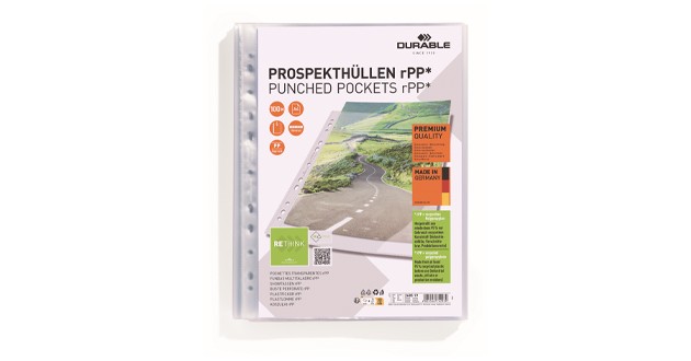 DURABLE Prospekthülle PREMIUM A4 rPP