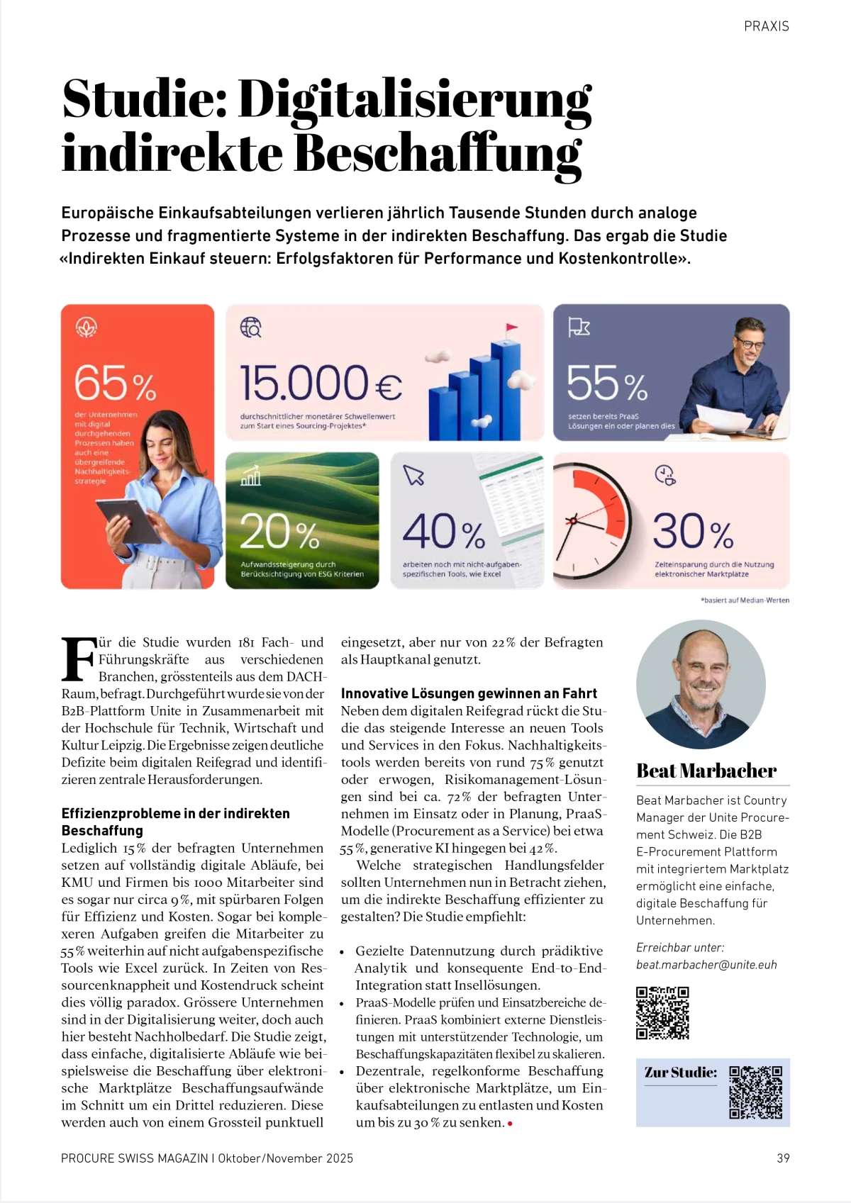 Procure Swiss Magazin, Okt/Nov 2025