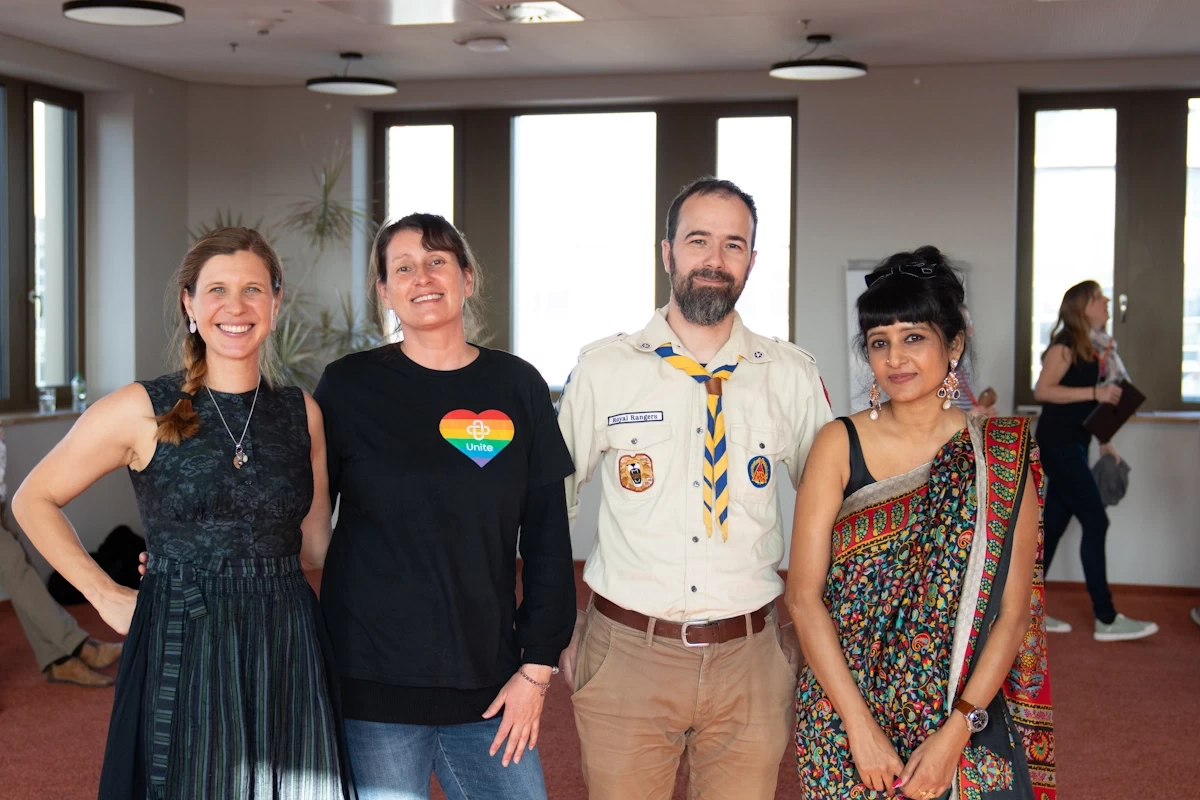 Unitees from different countries together at the DEI Day