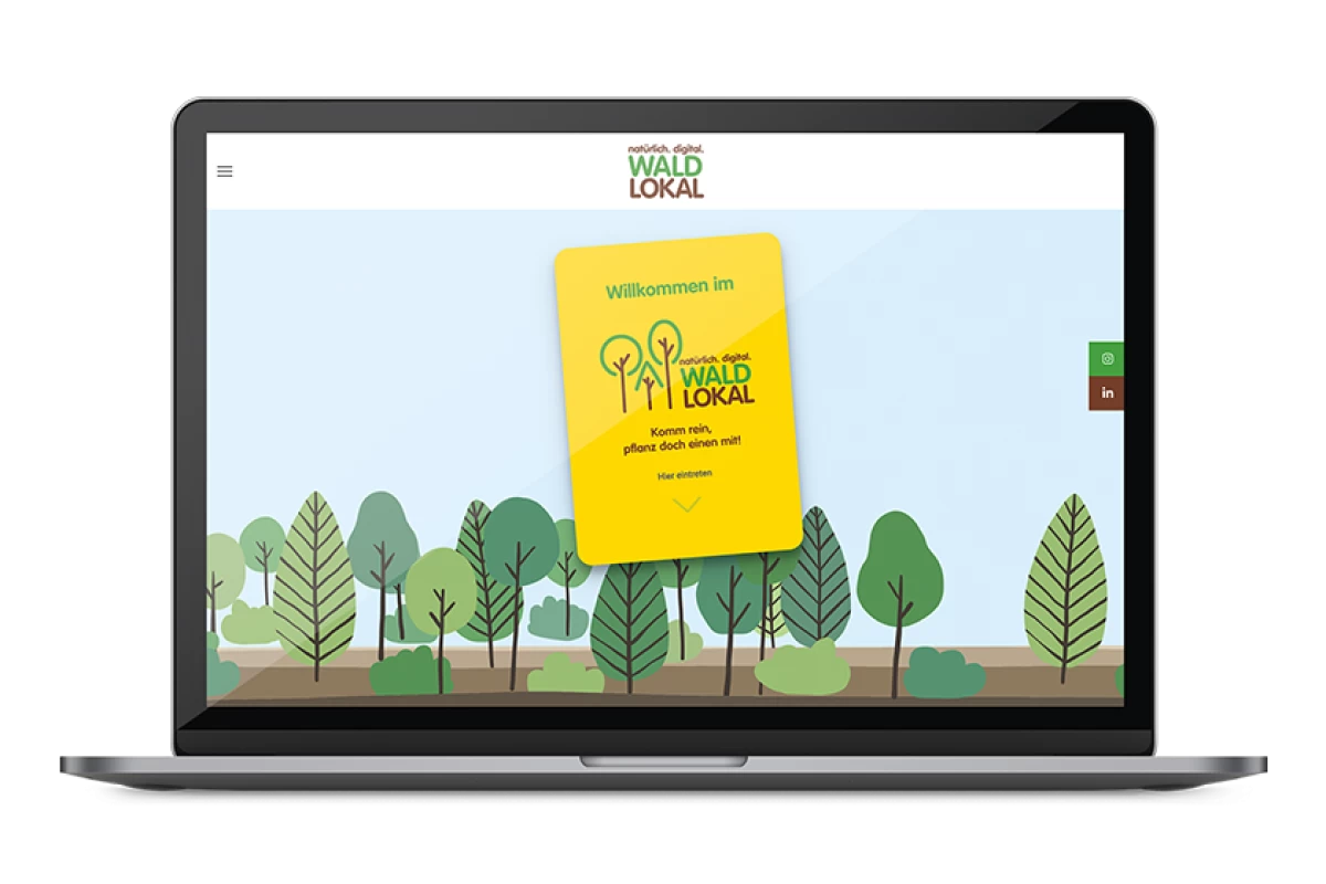 Mit WaldLokal können Unternehmen, Vereine, Schulen und Einzelpersonen deutschlandweit zur Wiederaufforstung beitragen.