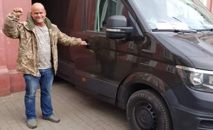 Georg Jachan ist bereit für eine weitere Hilfslieferung in die Ukraine. Foto: Verein weltweite Nothilfe