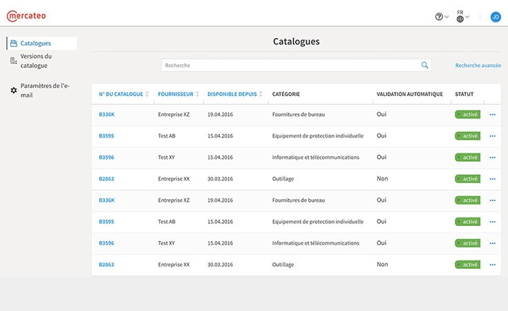 visuel de la plateforme mercateo