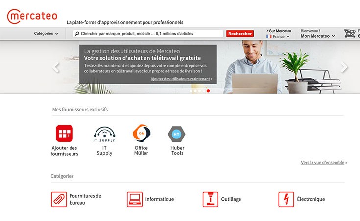 visuel de la plateforme mercateo