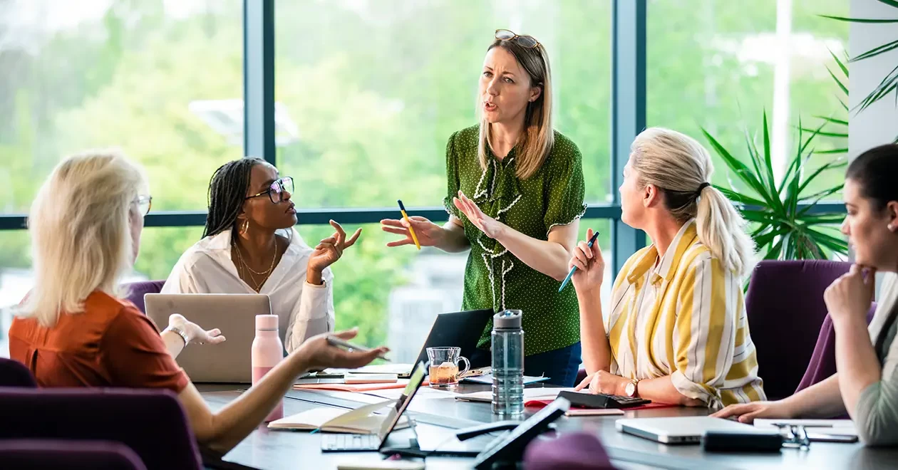 procurement professionals at a brainstorming session