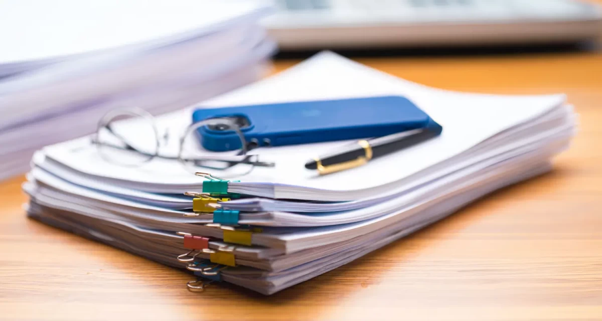 stack of papers
