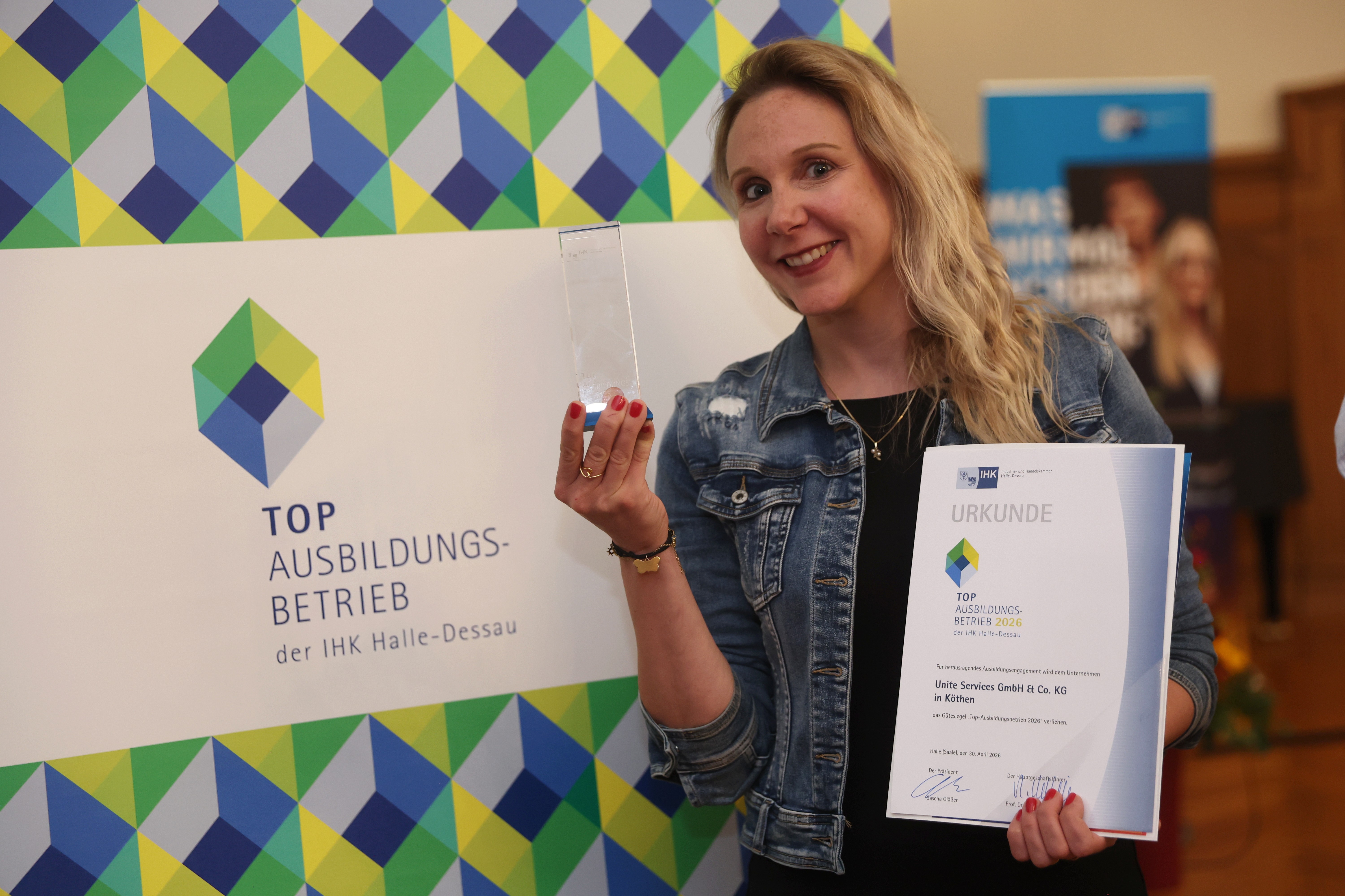 Caroline Klehr bei der Preisverleihung